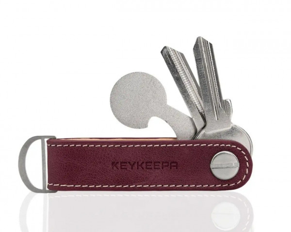 Schlüsselorganizer Leder LOOP - Merlot Red