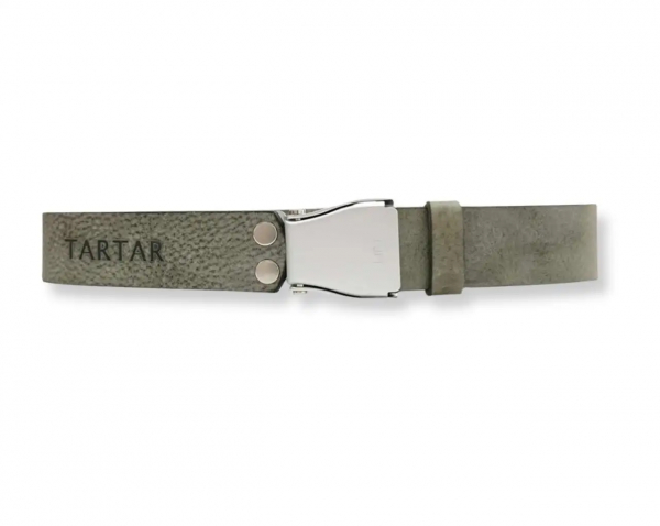 TARTAR Gürtel - Ash mit silberner Flugzeugschnalle