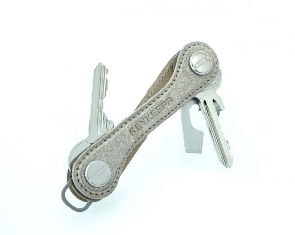 Schlüssel-Organizer Leder - Sparkling Gold