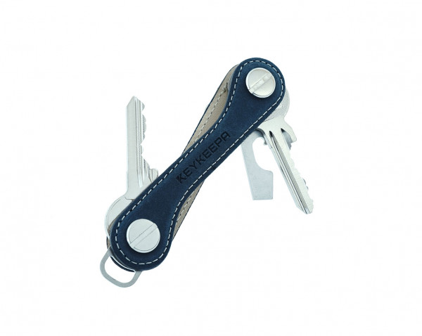 Schlüssel-Organizer Leder - Nubuk Blue