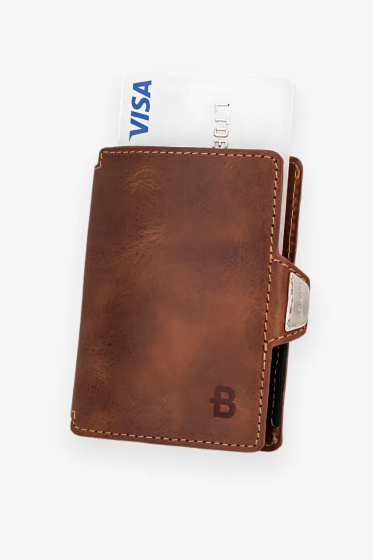 BELTIMORE "Prince" Slim Wallet Brown