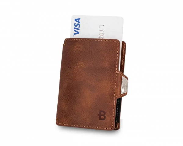 "Prince" Slim Wallet Brown